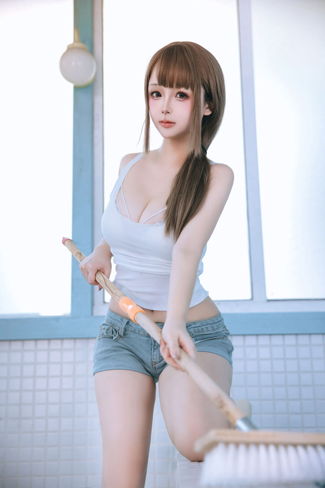 Coser@日奈娇 &#8211; 男浴室保洁员 Part03 (57P)