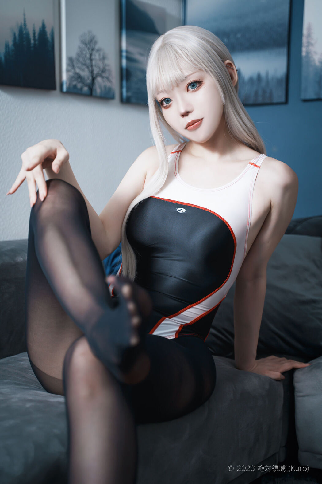 Coser@くろてぃあ くろ – くろタイツ競泳水着 (61P)