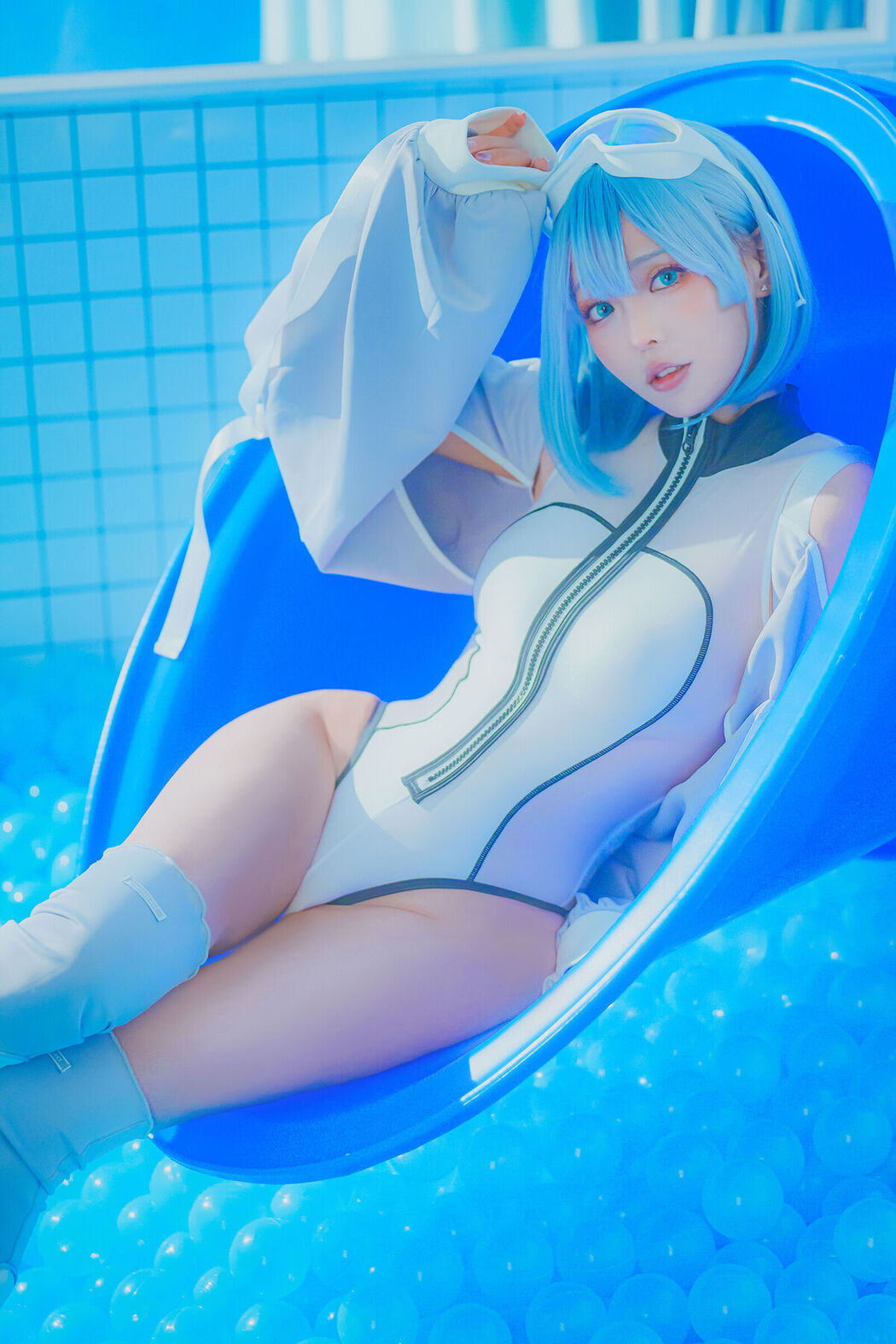 Coser@Ely_eee ElyEE子 – Clear Blue Drift (34P – 4V)