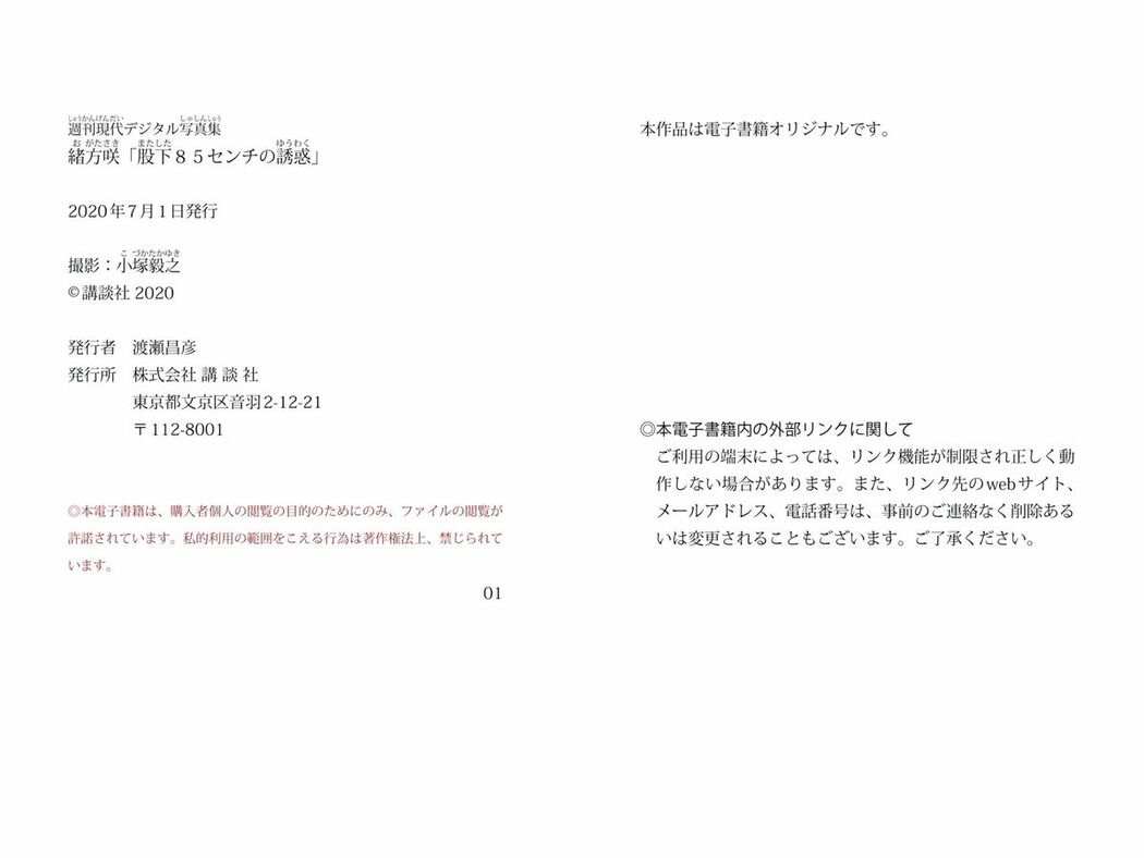 JP Saki Ogata 緒方咲 – 週刊現代デジタル写真集 股下85センチの誘惑 (76P)