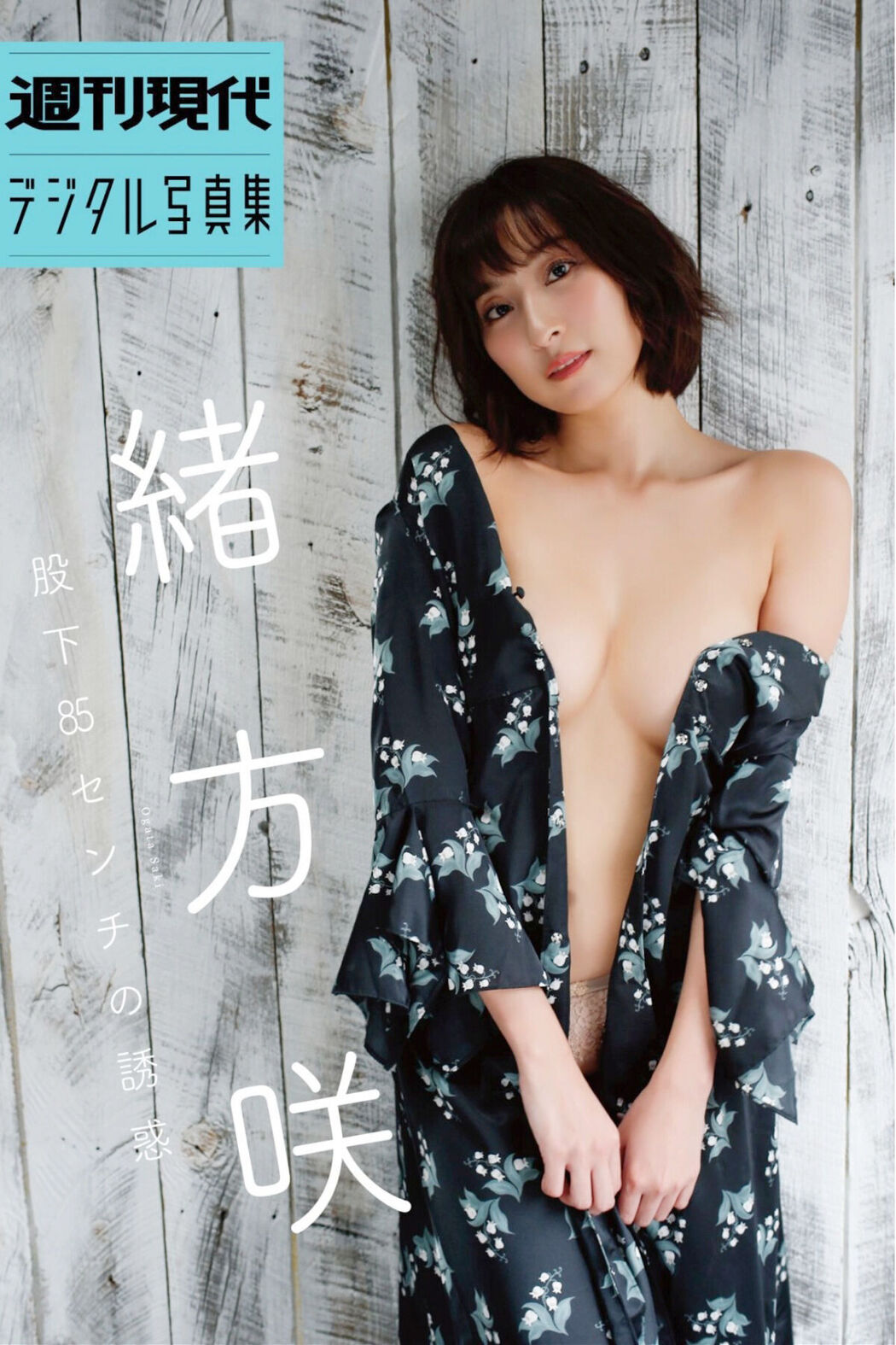 JP Saki Ogata 緒方咲 – 週刊現代デジタル写真集 股下85センチの誘惑 (76P) Cover Photo