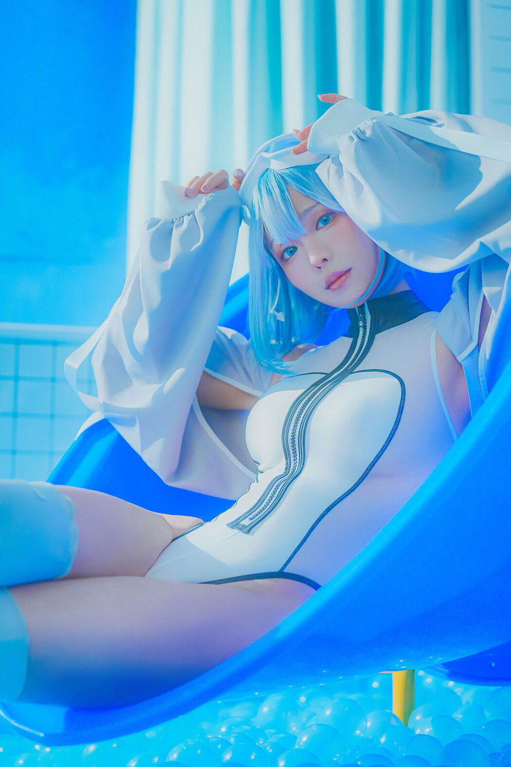 Coser@Ely_eee ElyEE子 – Clear Blue Drift (34P – 4V)