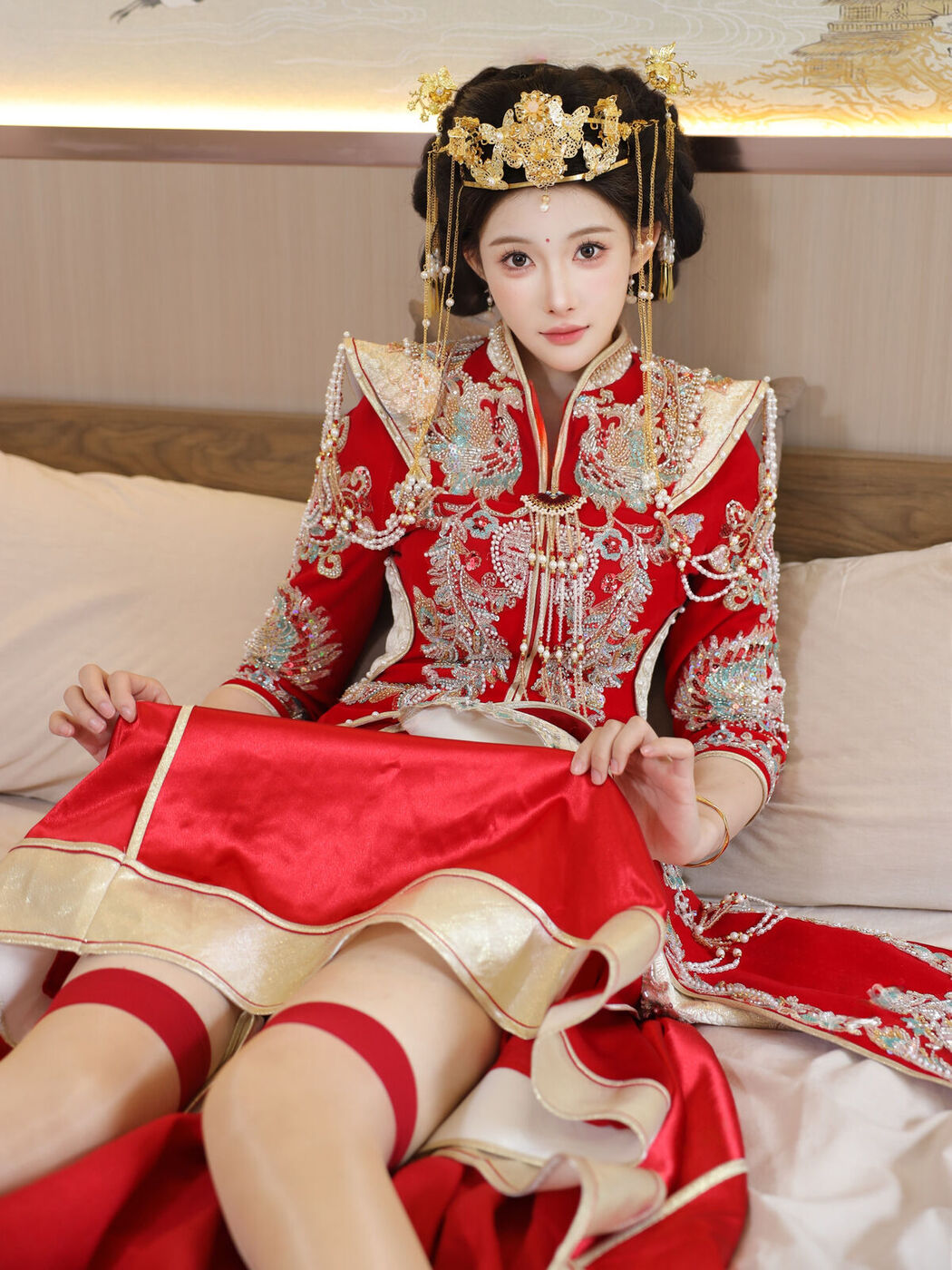 XiuRen秀人网 Uncensored Li Shuang Er 梨霜儿 – R18 秀人网模特 秀禾服 Part01 (58P)