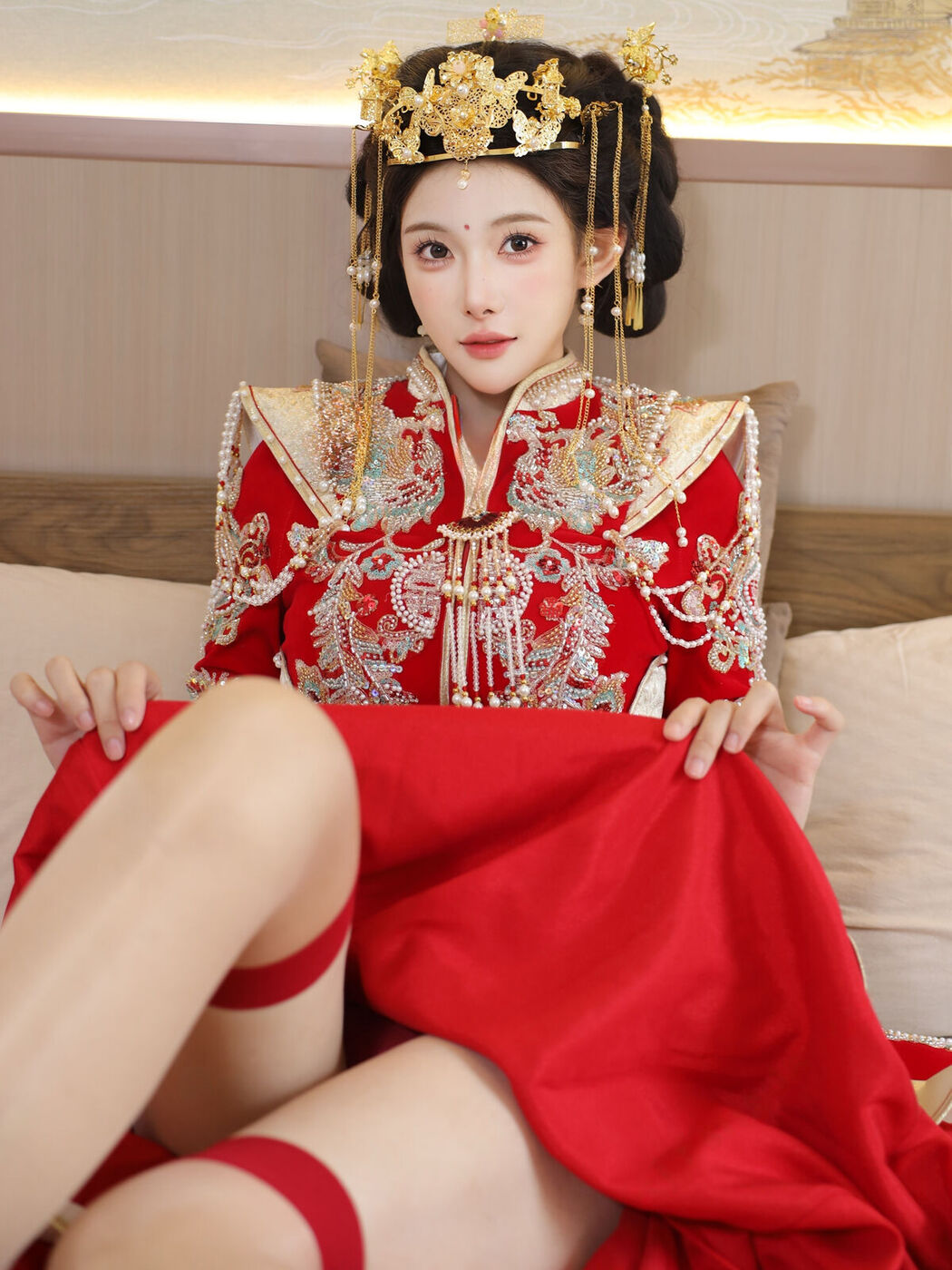 XiuRen秀人网 Uncensored Li Shuang Er 梨霜儿 – R18 秀人网模特 秀禾服 Part01 (58P)