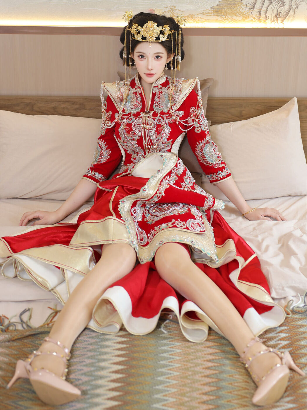 XiuRen秀人网 Uncensored Li Shuang Er 梨霜儿 – R18 秀人网模特 秀禾服 Part01 (58P)