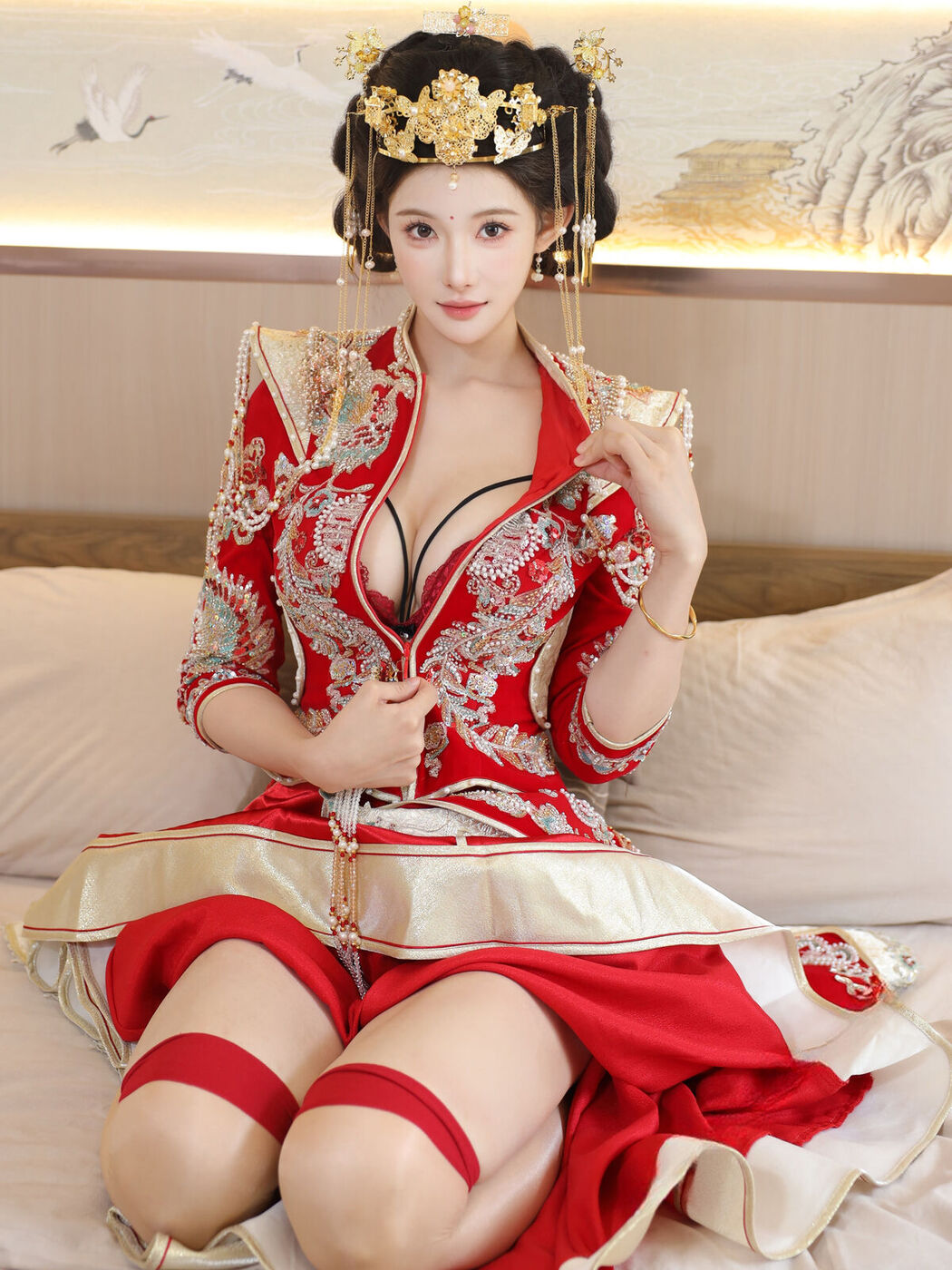 XiuRen秀人网 Uncensored Li Shuang Er 梨霜儿 – R18 秀人网模特 秀禾服 Part02 (57P)