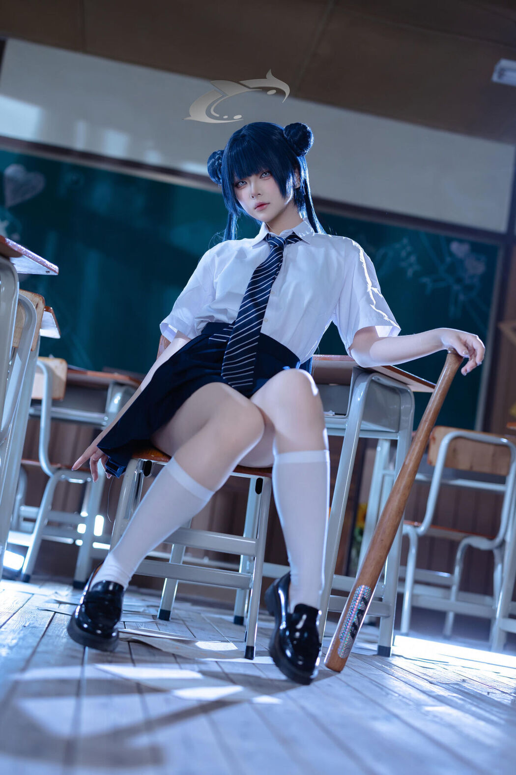 Coser@屿鱼 – 蔚蓝档案 妃咲JK (62P)