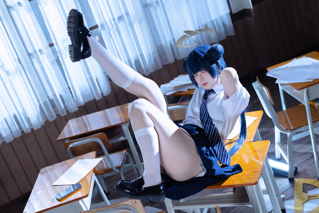 Coser@屿鱼 – 蔚蓝档案 妃咲JK (62P)