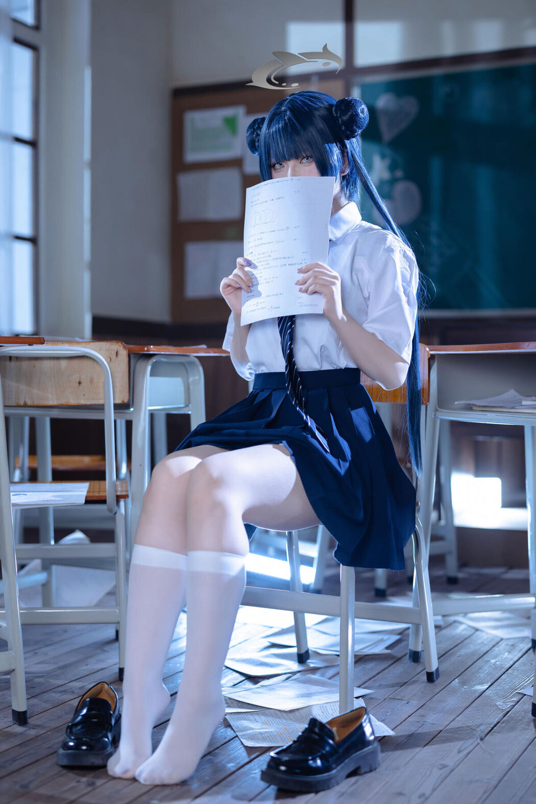 Coser@屿鱼 – 蔚蓝档案 妃咲JK (62P)