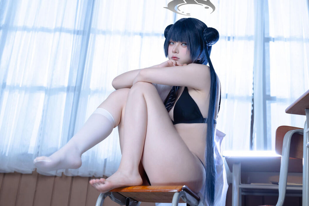 Coser@屿鱼 – 蔚蓝档案 妃咲JK (62P)