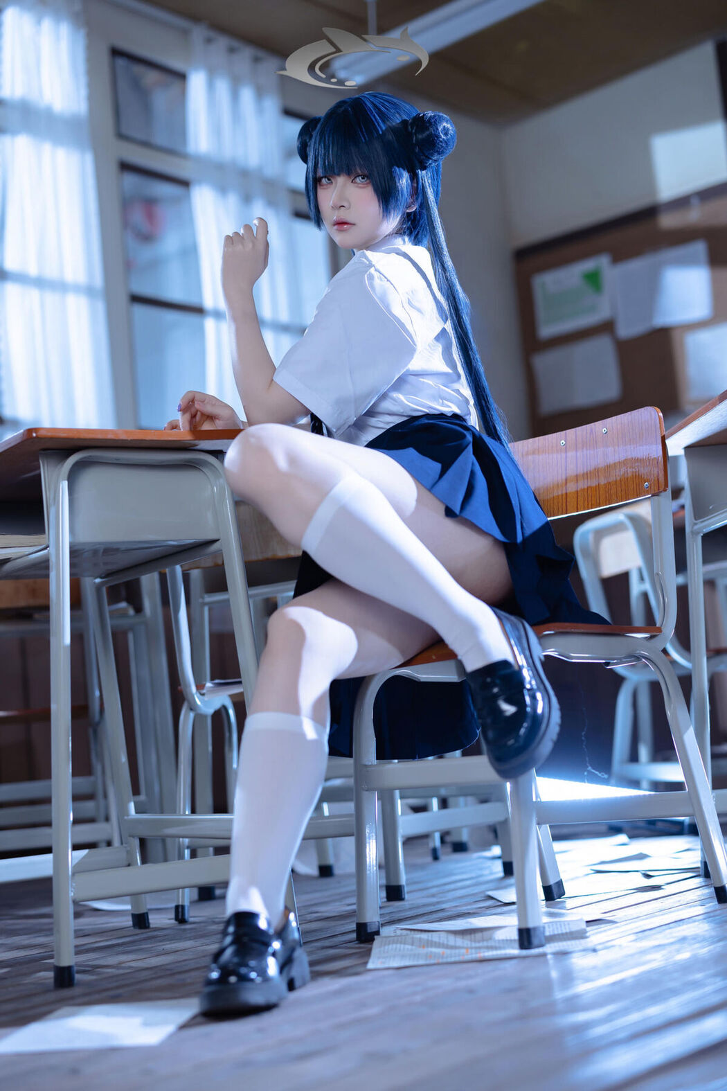 Coser@屿鱼 – 蔚蓝档案 妃咲JK (62P)