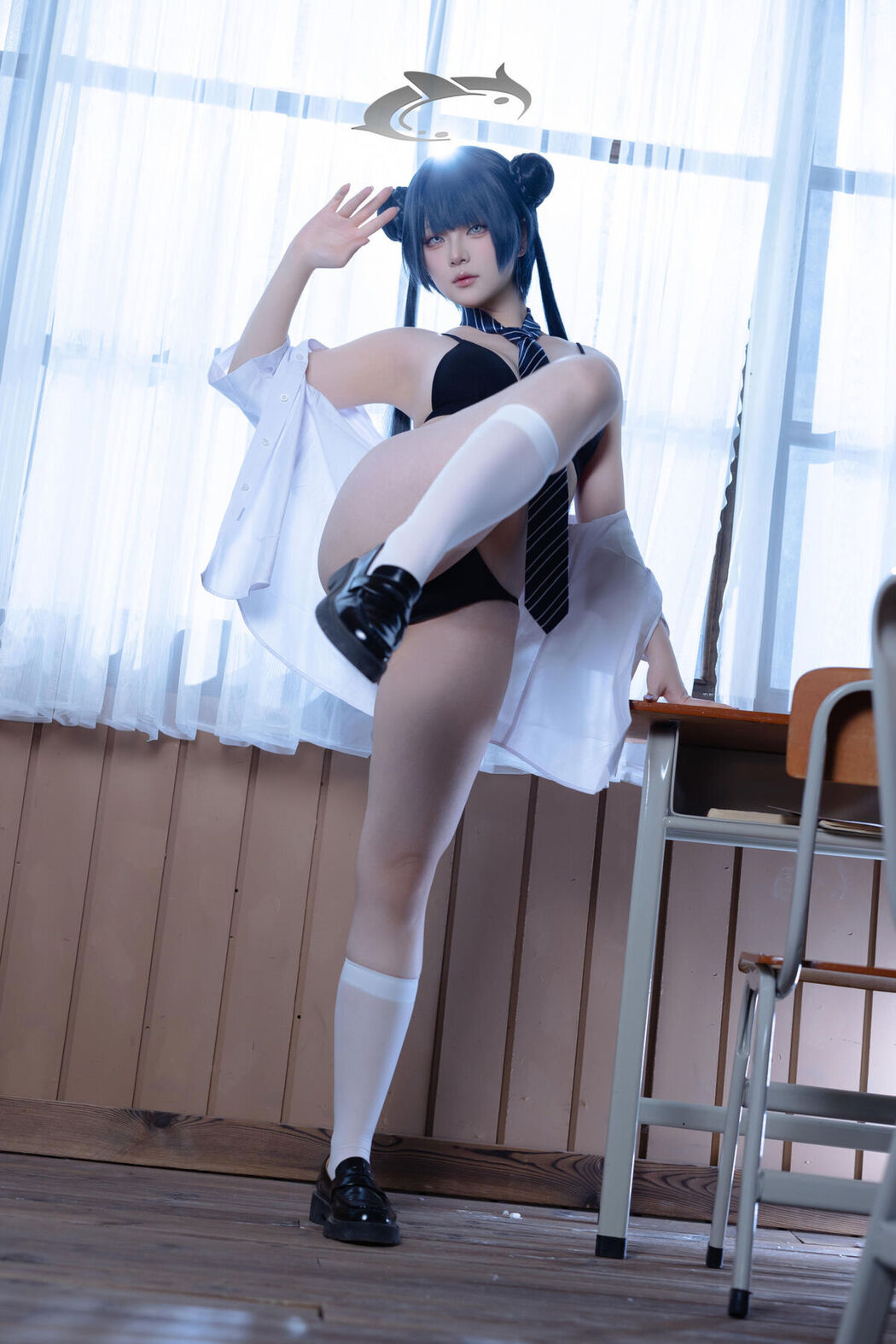 Coser@屿鱼 – 蔚蓝档案 妃咲JK (62P)