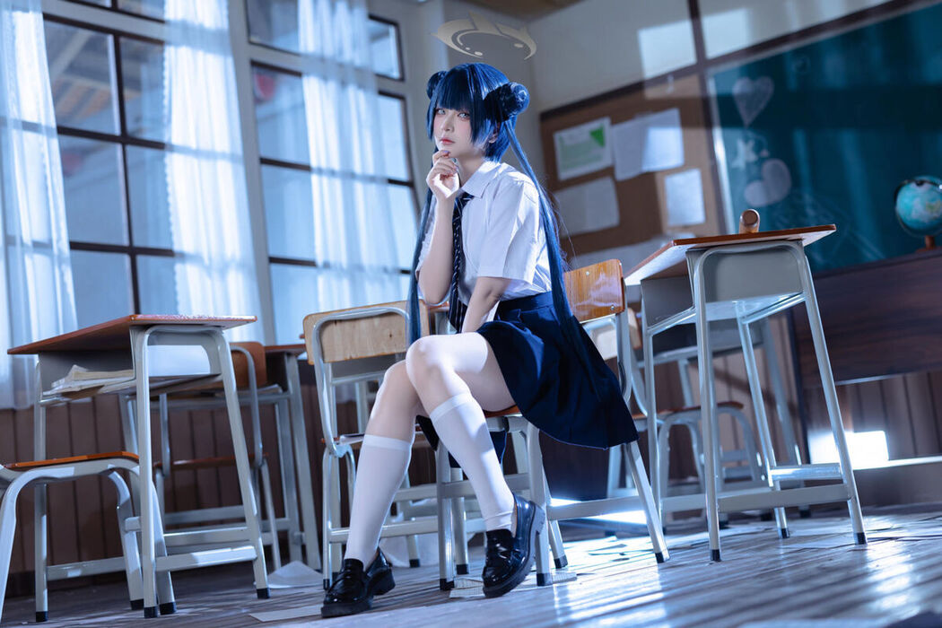 Coser@屿鱼 – 蔚蓝档案 妃咲JK (62P)