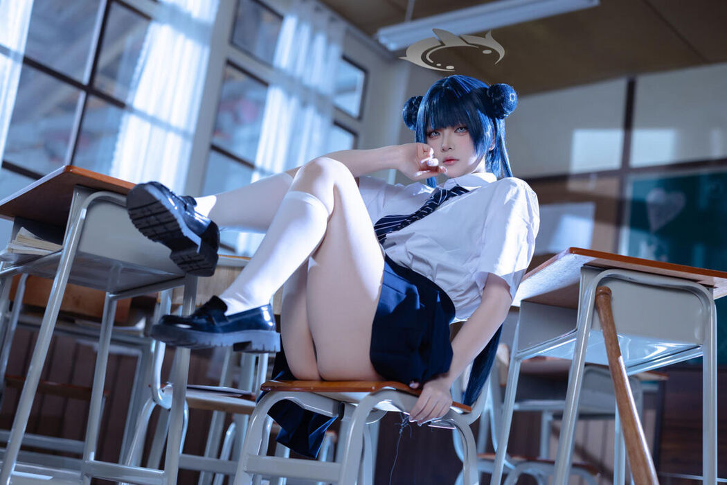 Coser@屿鱼 – 蔚蓝档案 妃咲JK (62P)