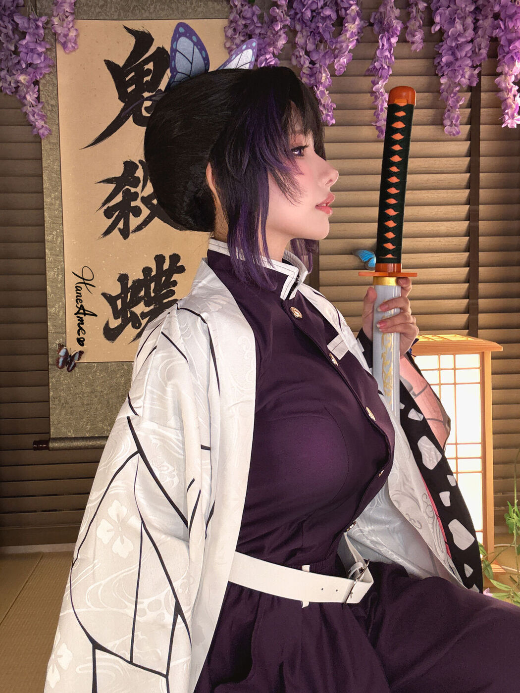 Coser@Hane Ame – 鬼灭之刃 蝴蝶忍 (43P – 10V)