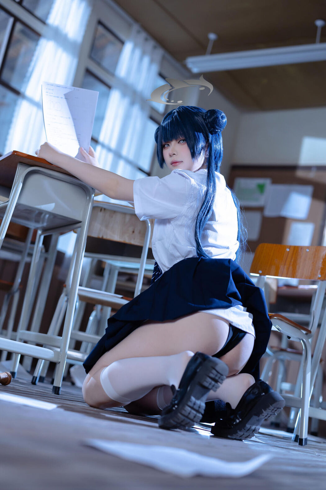 Coser@屿鱼 – 蔚蓝档案 妃咲JK (62P)