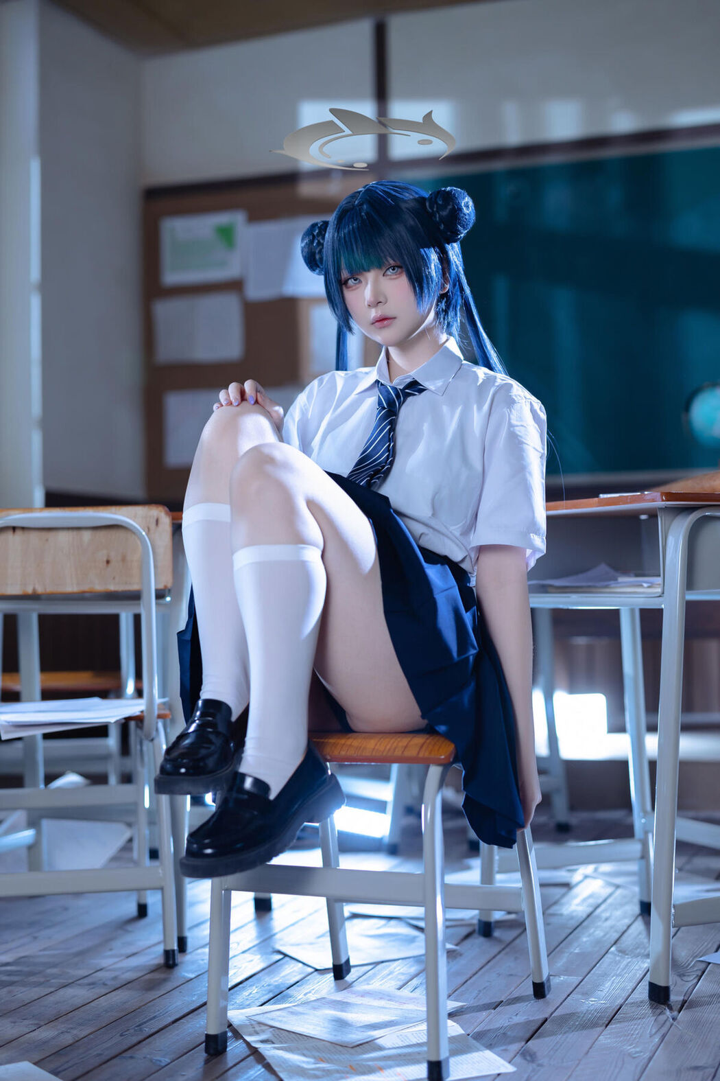 Coser@屿鱼 – 蔚蓝档案 妃咲JK (62P)