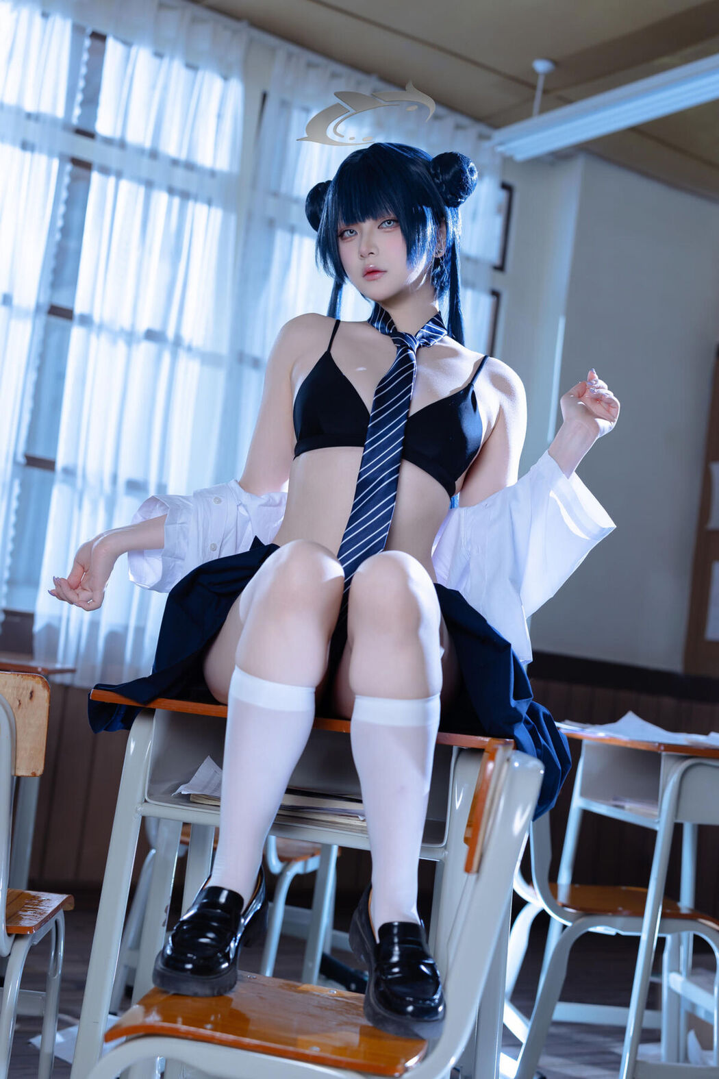 Coser@屿鱼 – 蔚蓝档案 妃咲JK (62P)
