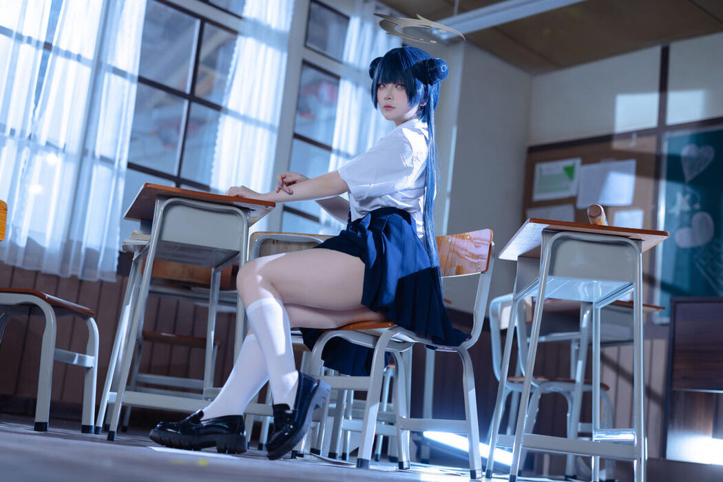 Coser@屿鱼 – 蔚蓝档案 妃咲JK (62P)