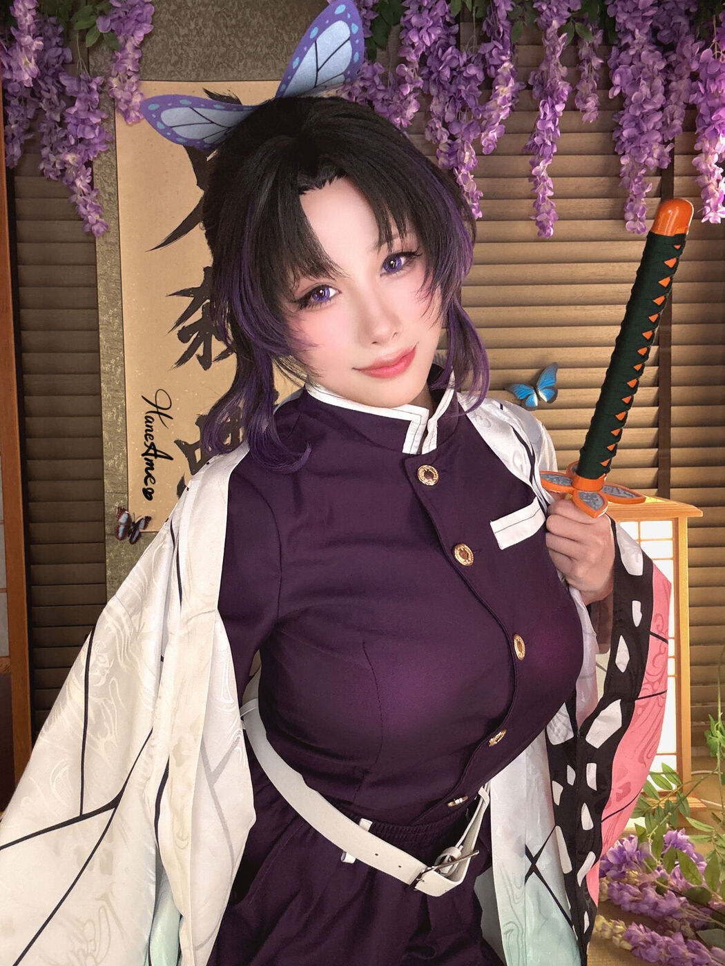 Coser@Hane Ame – 鬼灭之刃 蝴蝶忍 (43P – 10V)