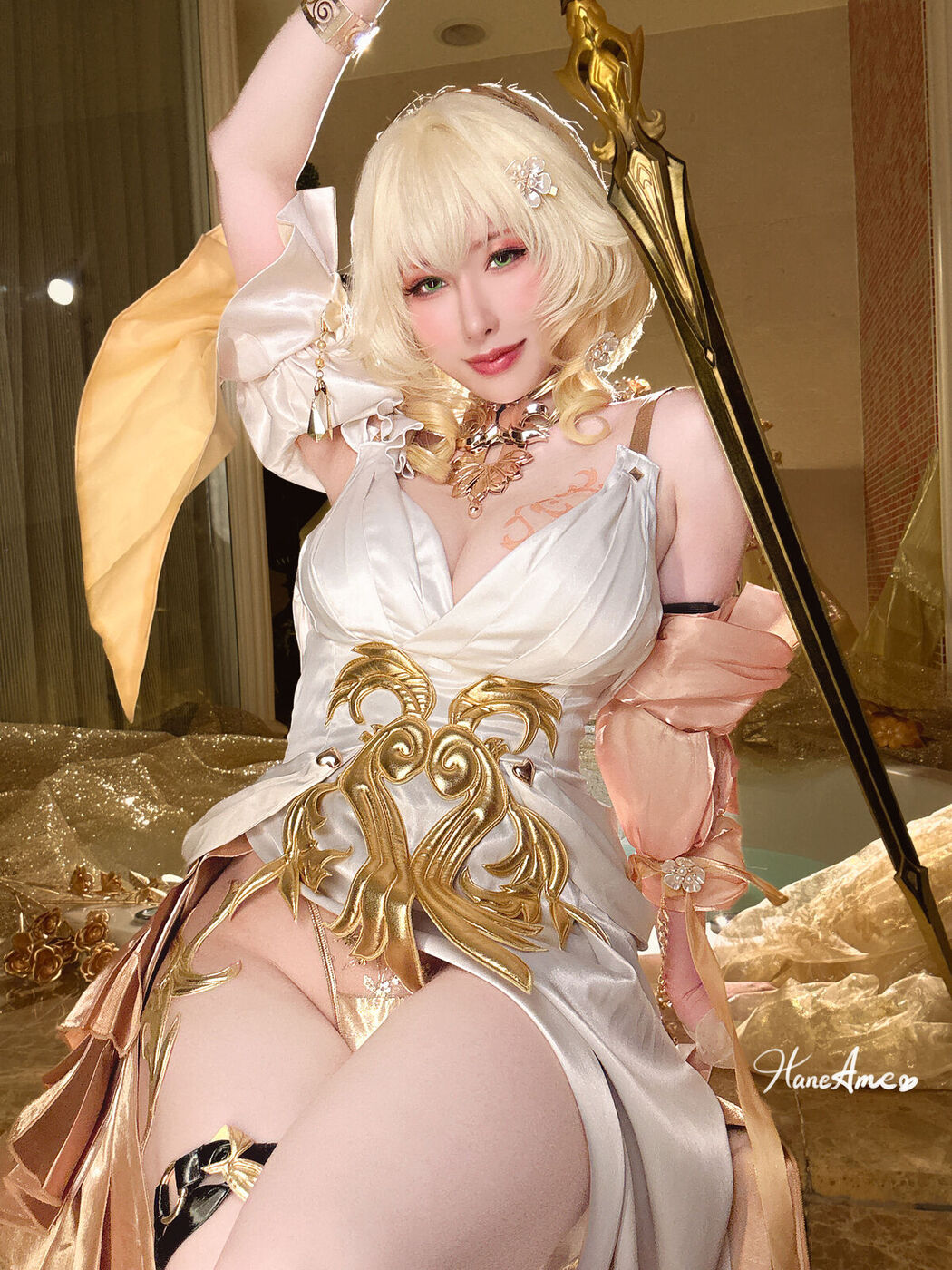 Coser@Hane Ame – 9月作品 崩壞 星穹鐵道-阿格萊雅 (64P – 7V)