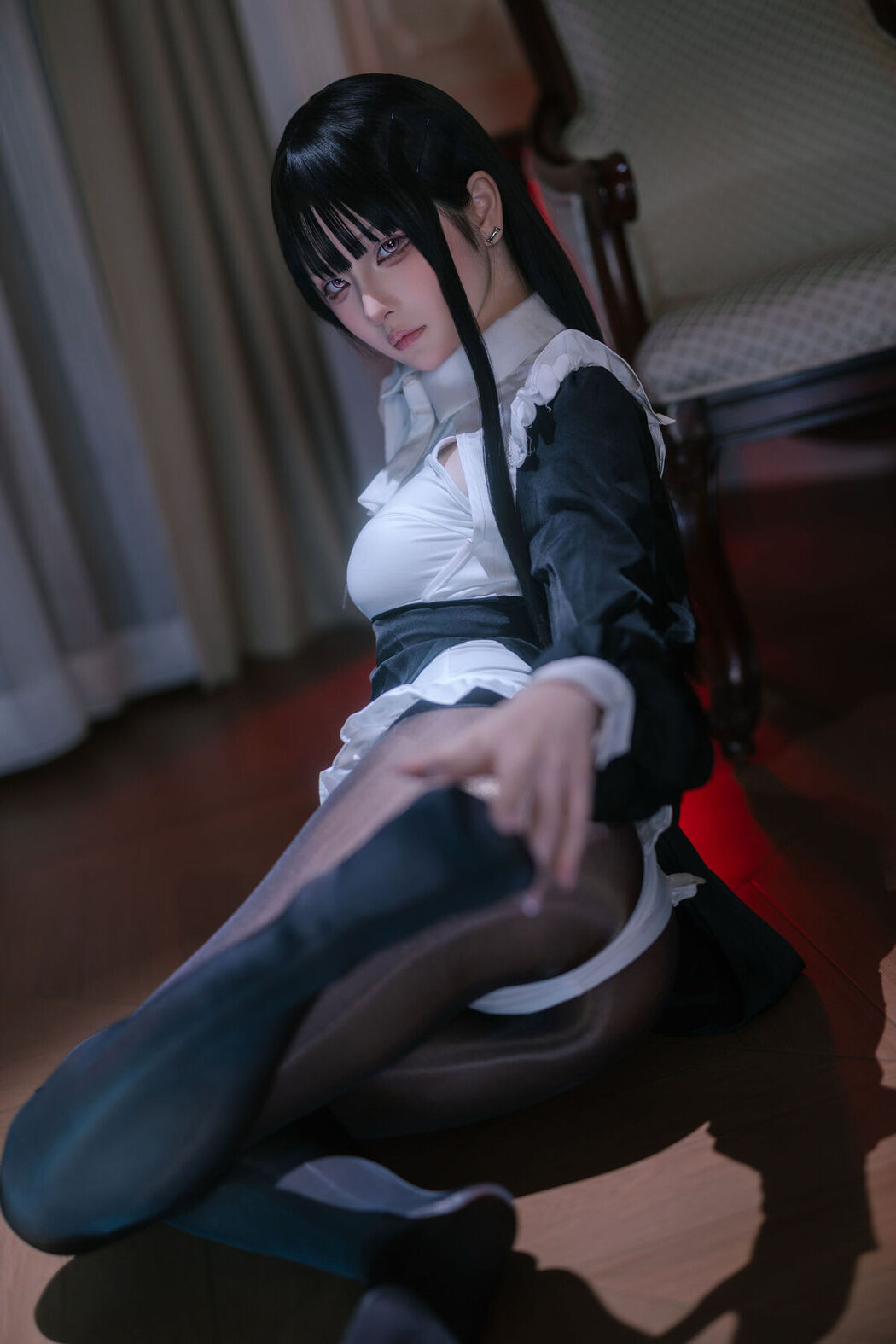 Coser@屿鱼 – 黑丝修女 (41P)