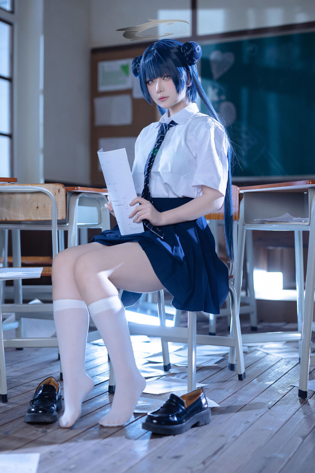 Coser@屿鱼 – 蔚蓝档案 妃咲JK (62P)