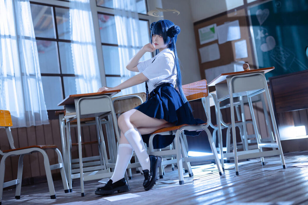 Coser@屿鱼 – 蔚蓝档案 妃咲JK (62P)