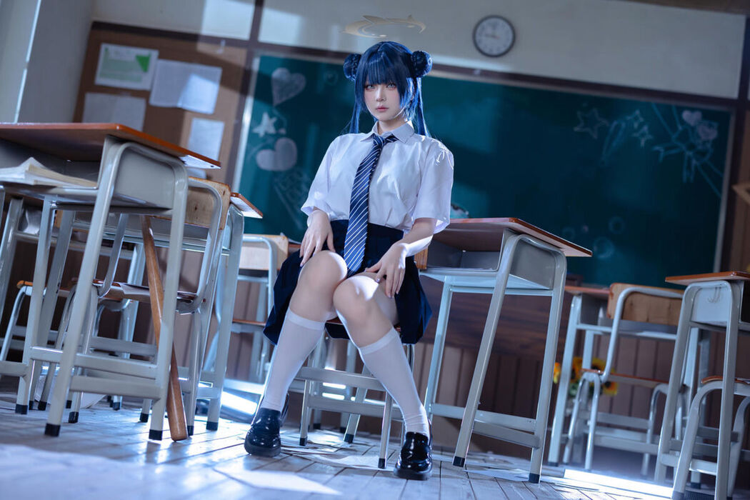 Coser@屿鱼 – 蔚蓝档案 妃咲JK (62P)