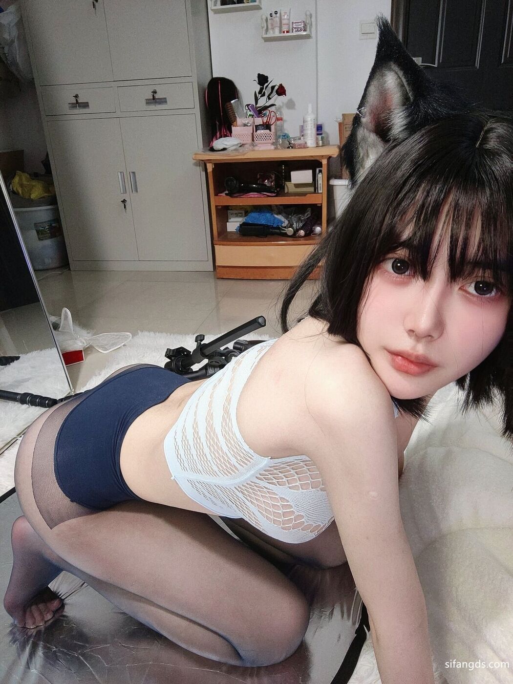 Coser@高桥千凛 – 兽耳透视黑丝 (79P – 11V)