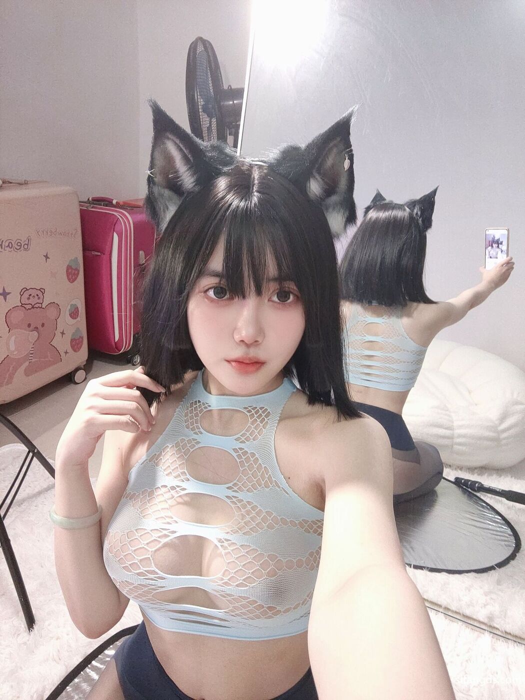 Coser@高桥千凛 – 兽耳透视黑丝 (79P – 11V)