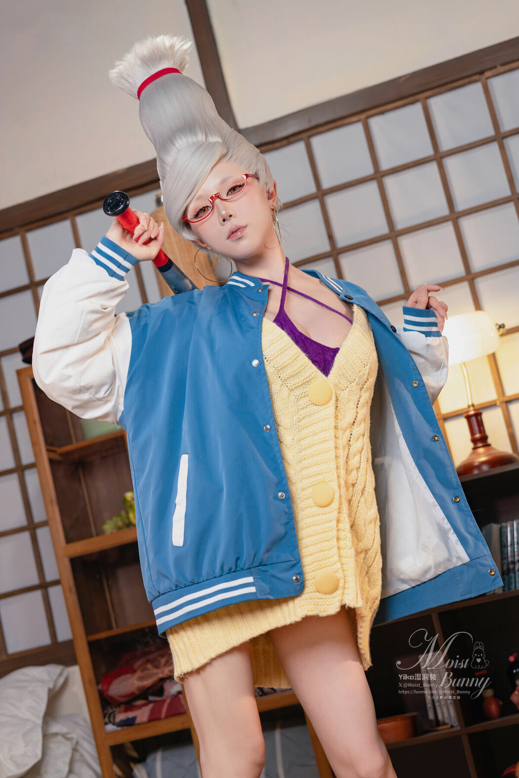 Coser@黏黏团子兔 – 10月作品 胆大党-绫濑星子 GIVR TO ME (83P – 1V)