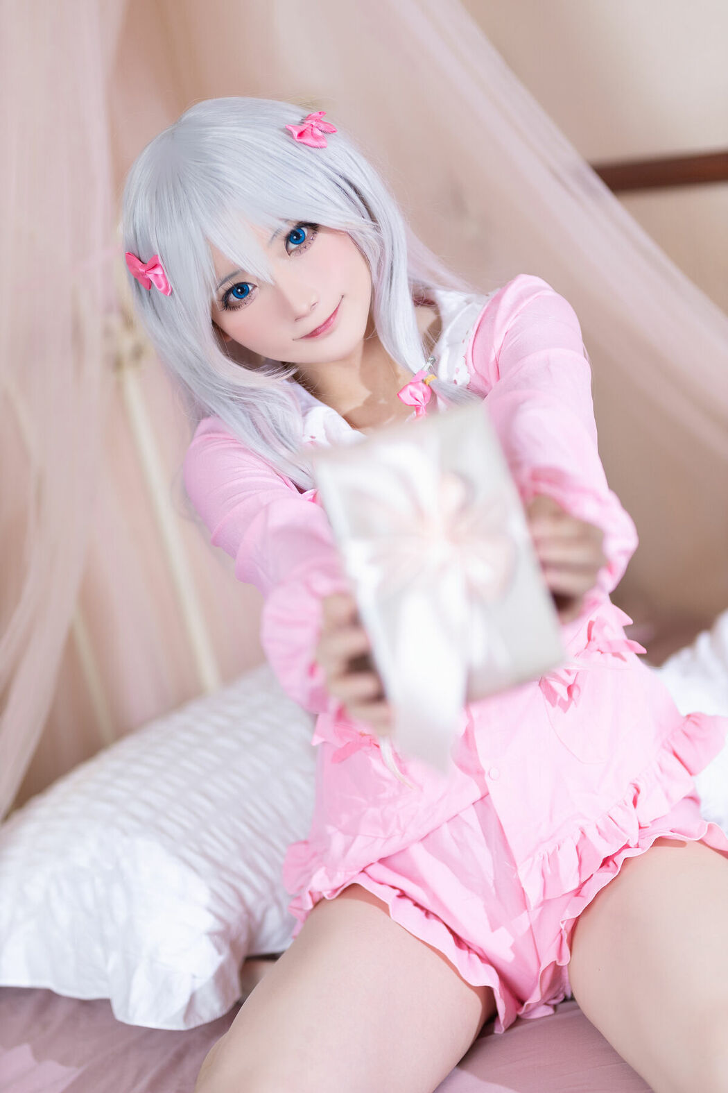 Coser@是三不是世w – 纱雾 埃罗芒睡衣 (28P)