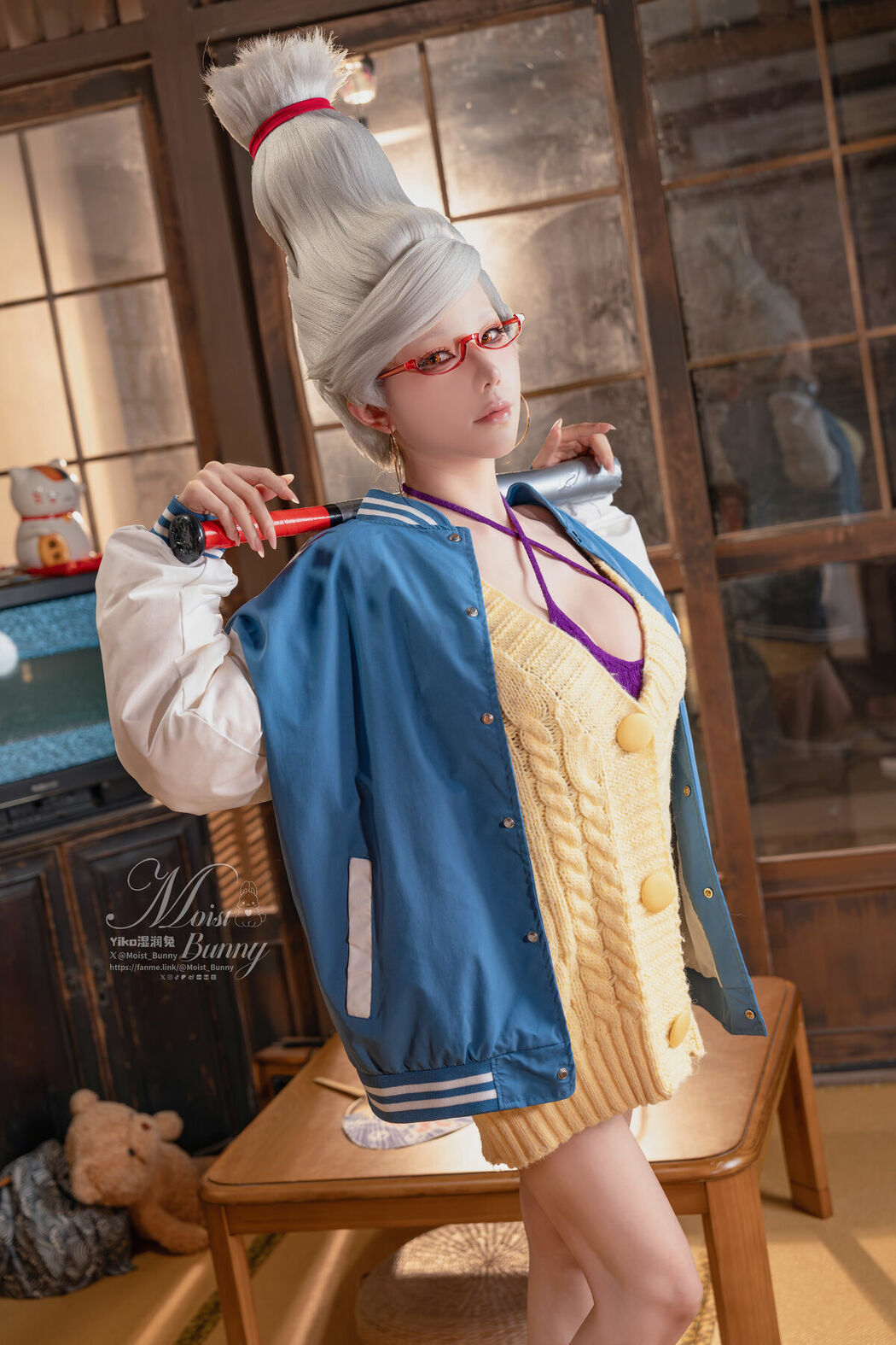 Coser@黏黏团子兔 – 10月作品 胆大党-绫濑星子 GIVR TO ME (83P – 1V)