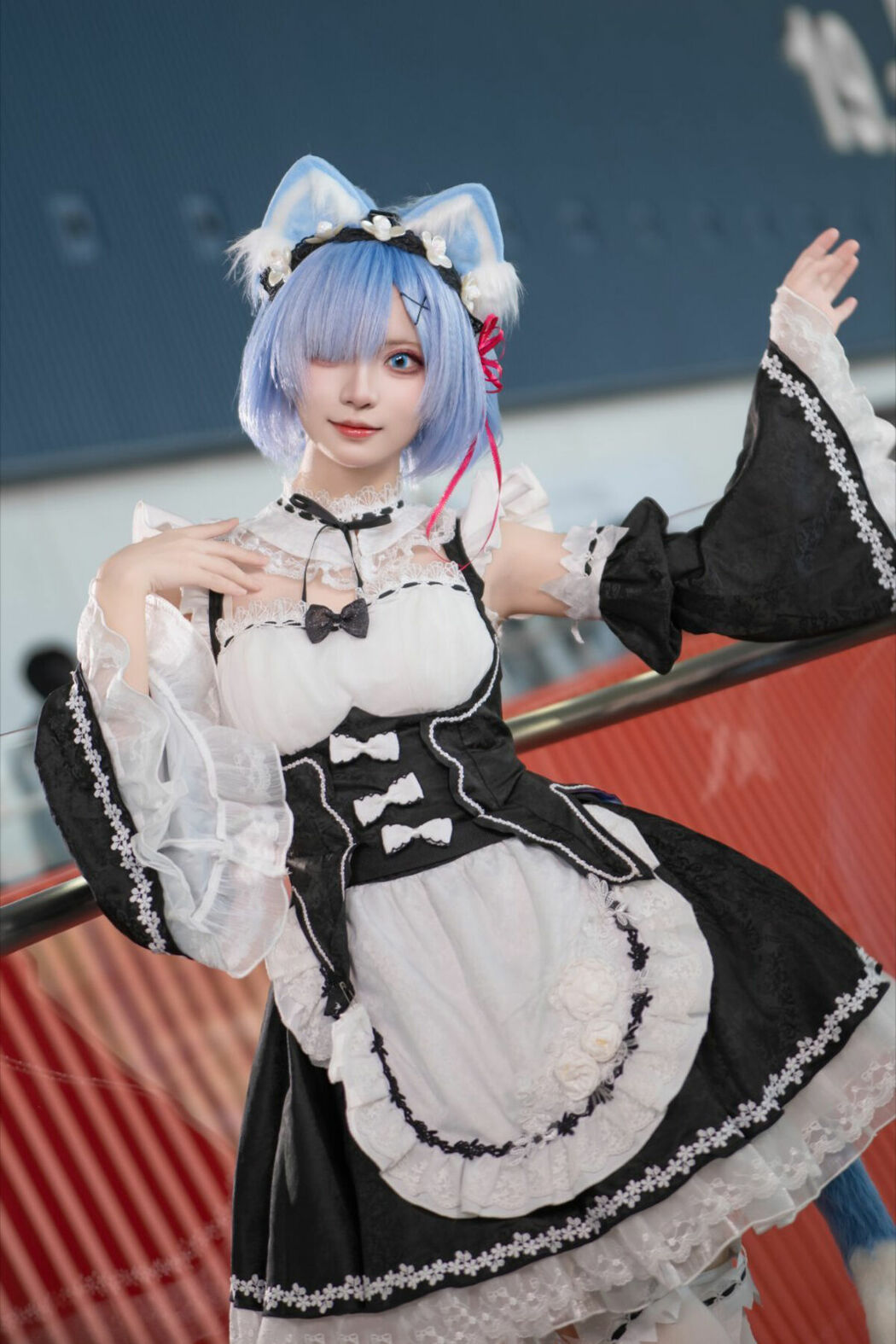 Coser@花柒Hana – 萤火虫动漫嘉年华 猫猫蕾姆 Part01 (55P)