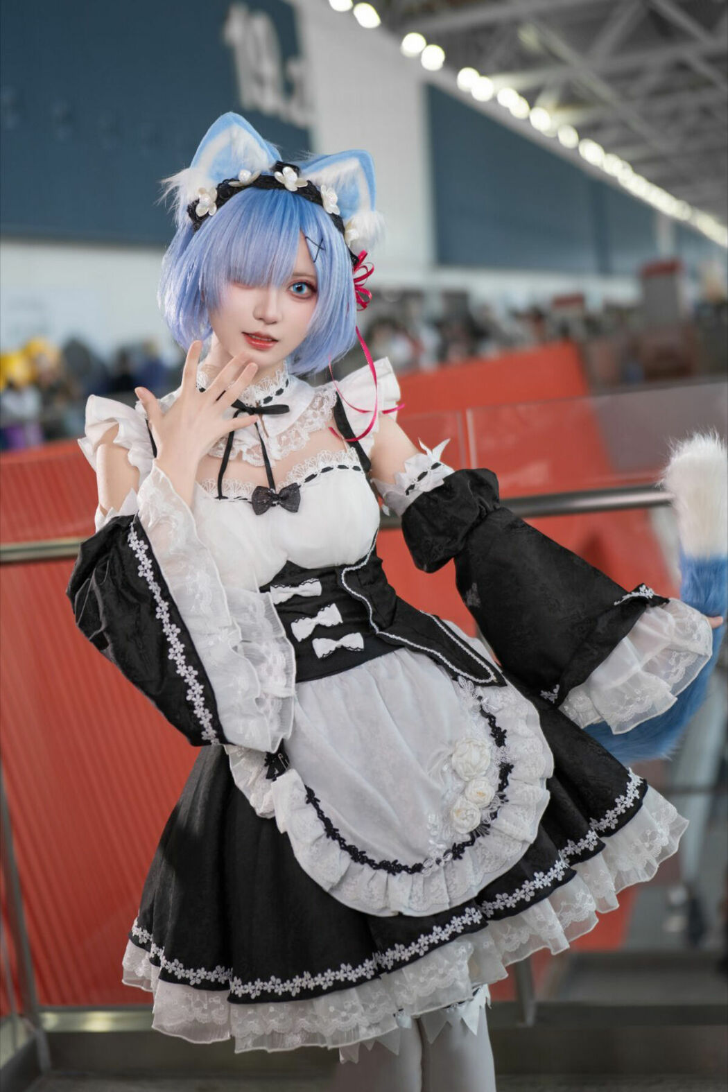 Coser@花柒Hana – 萤火虫动漫嘉年华 猫猫蕾姆 Part01 (55P)