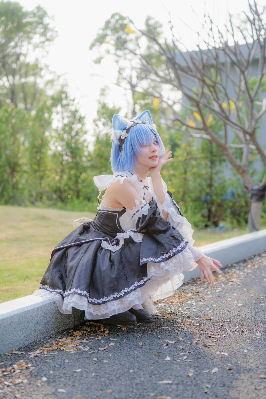 Coser@花柒Hana – 萤火虫动漫嘉年华 猫猫蕾姆 Part01 (55P)