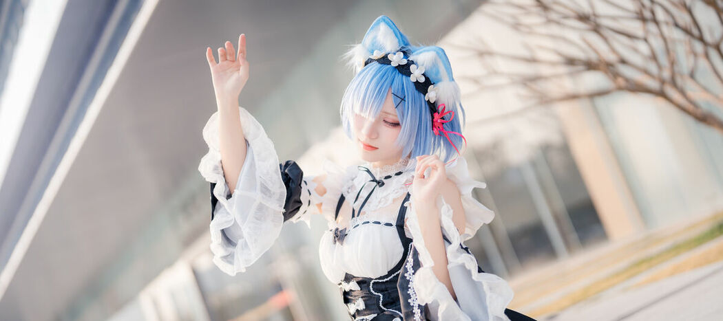 Coser@花柒Hana – 萤火虫动漫嘉年华 猫猫蕾姆 Part01 (55P)
