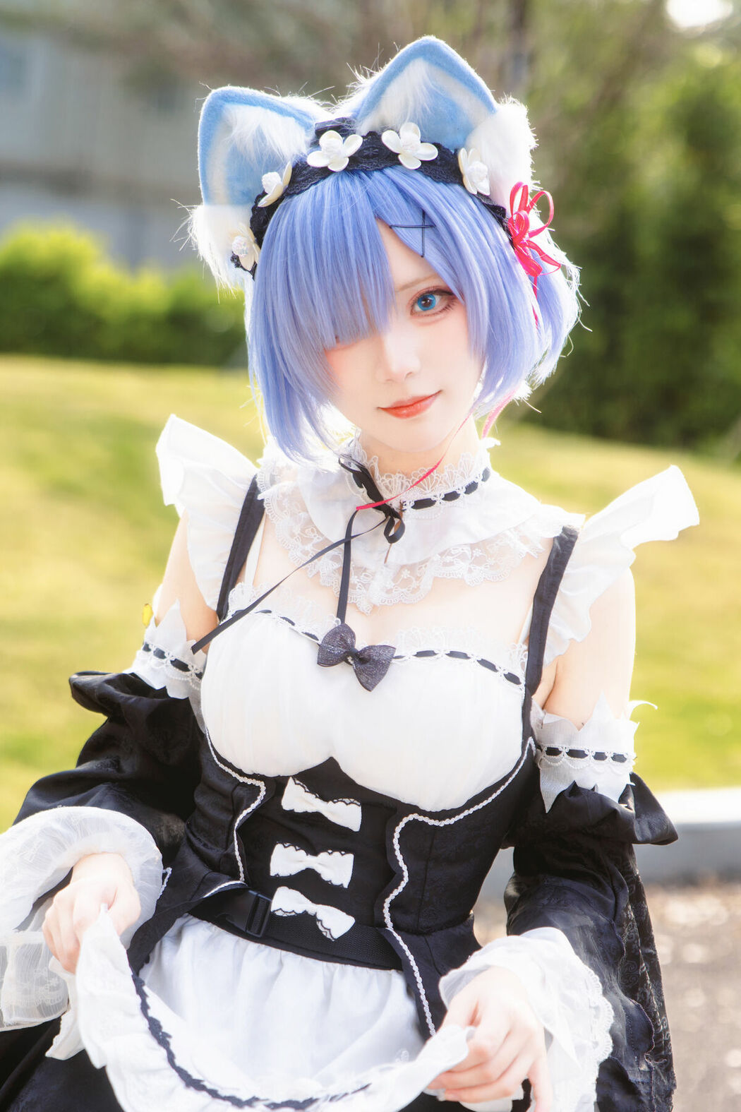 Coser@花柒Hana – 萤火虫动漫嘉年华 猫猫蕾姆 Part01 (55P)
