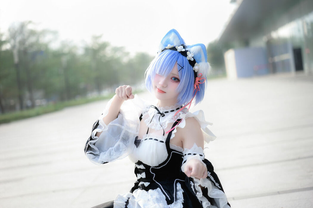 Coser@花柒Hana – 萤火虫动漫嘉年华 猫猫蕾姆 Part01 (55P)