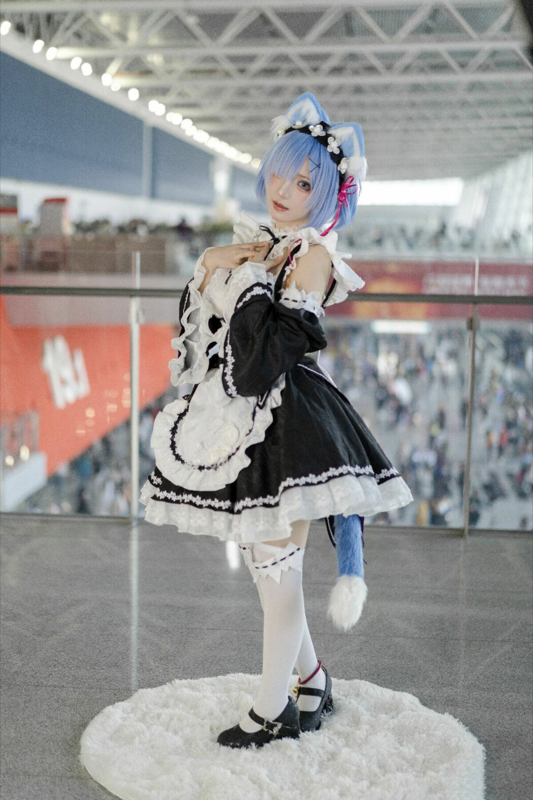 Coser@花柒Hana – 萤火虫动漫嘉年华 猫猫蕾姆 Part01 (55P)