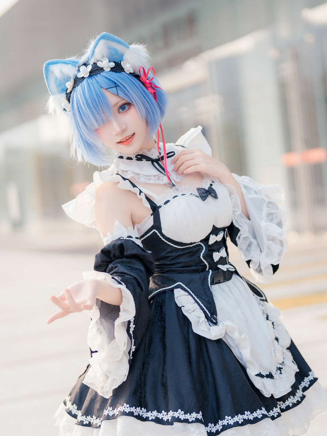 Coser@花柒Hana – 萤火虫动漫嘉年华 猫猫蕾姆 Part01 (55P)