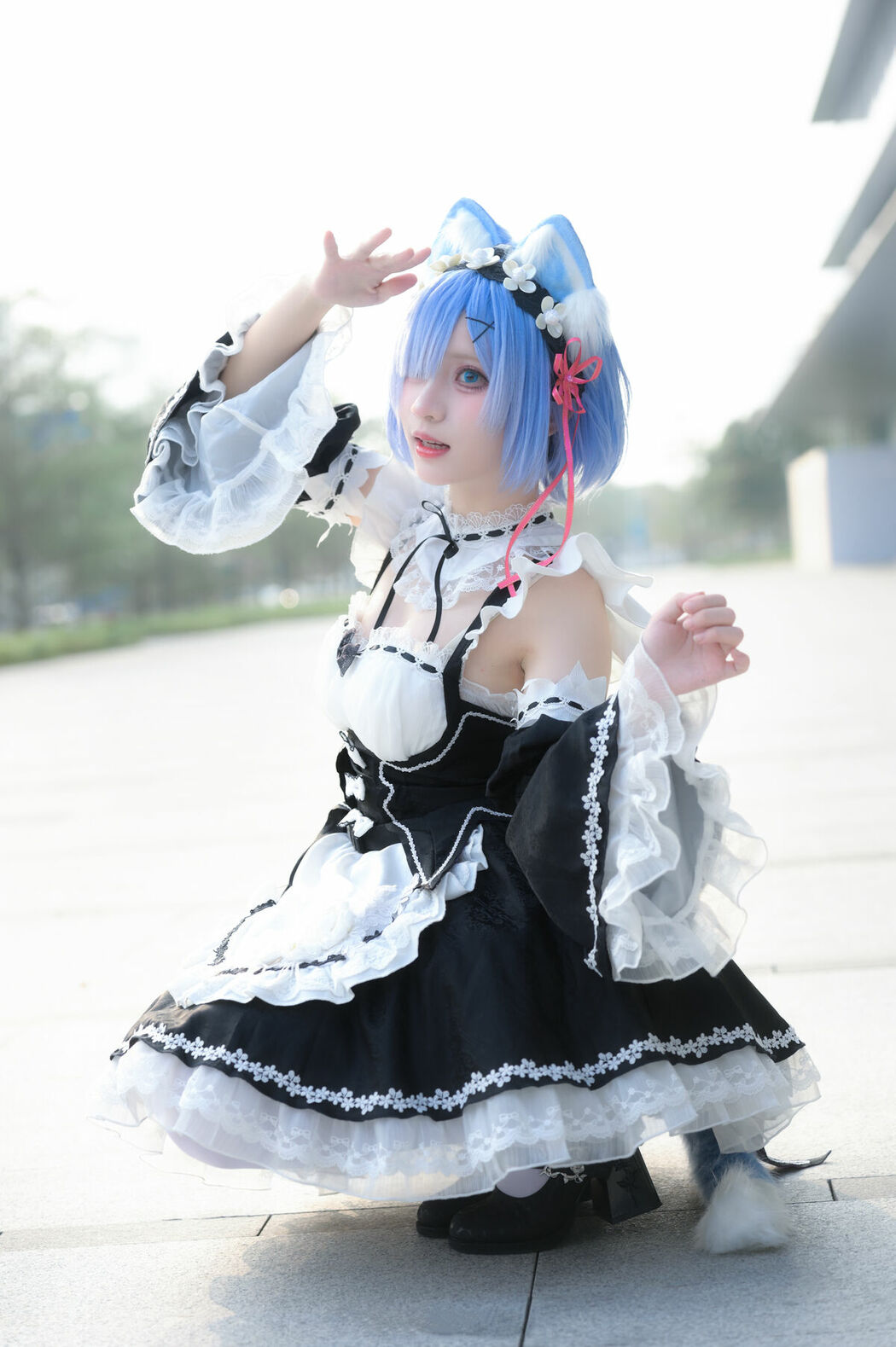 Coser@花柒Hana – 萤火虫动漫嘉年华 猫猫蕾姆 Part01 (55P)