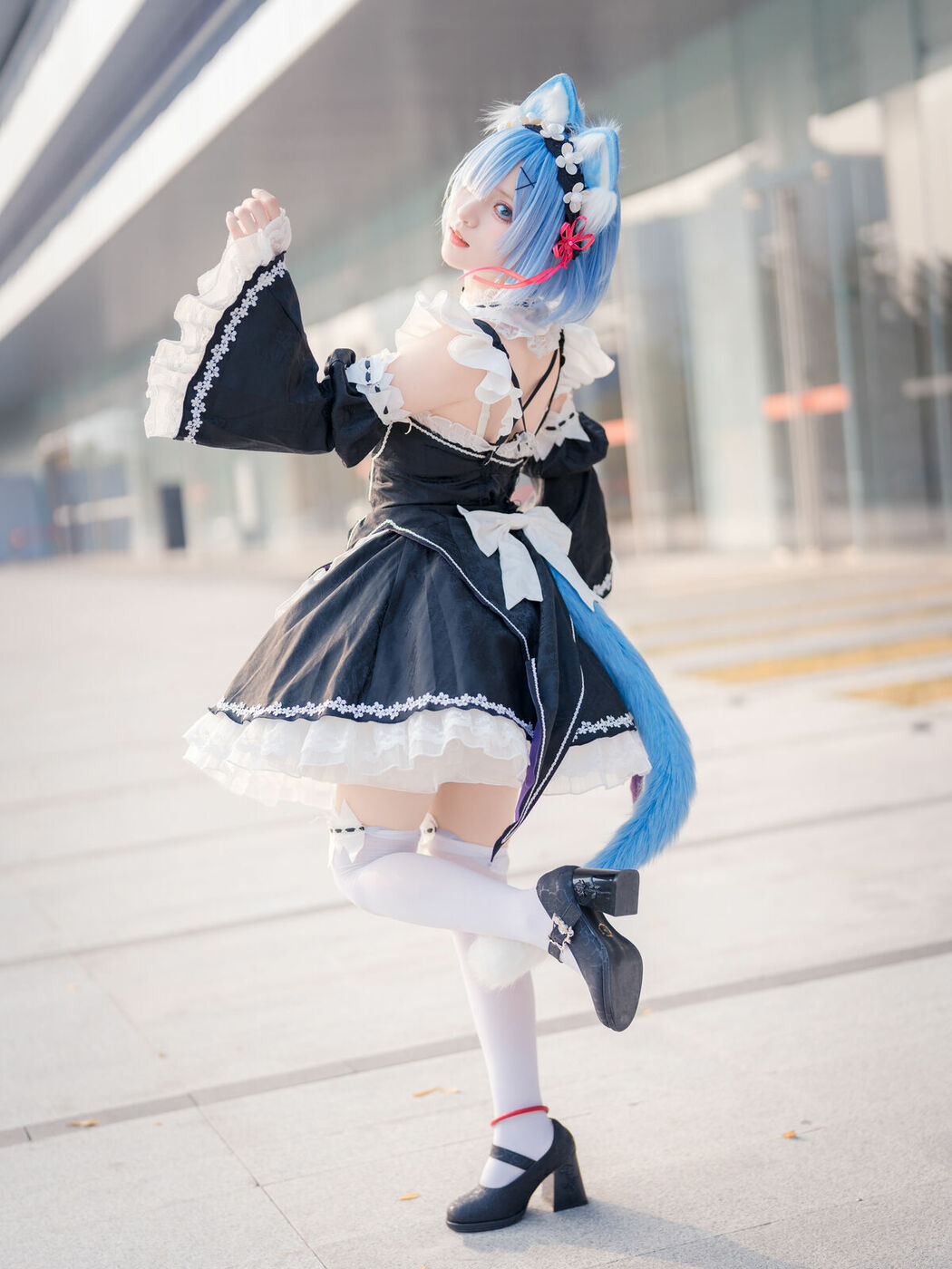 Coser@花柒Hana – 萤火虫动漫嘉年华 猫猫蕾姆 Part01 (55P)