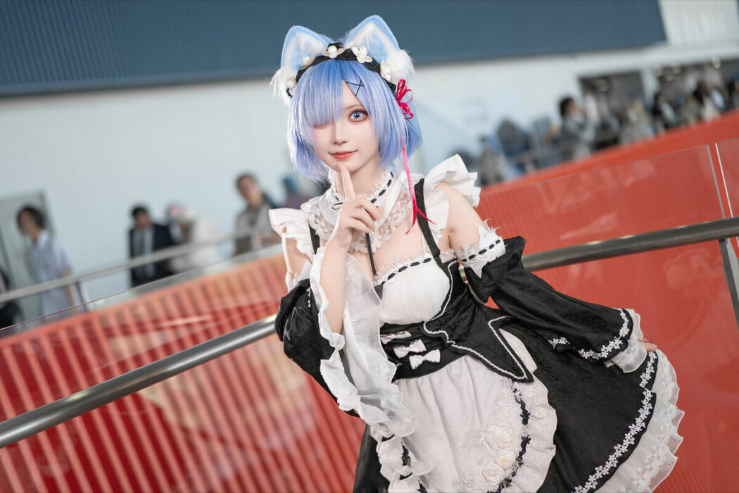 Coser@花柒Hana – 萤火虫动漫嘉年华 猫猫蕾姆 Part01 (55P)