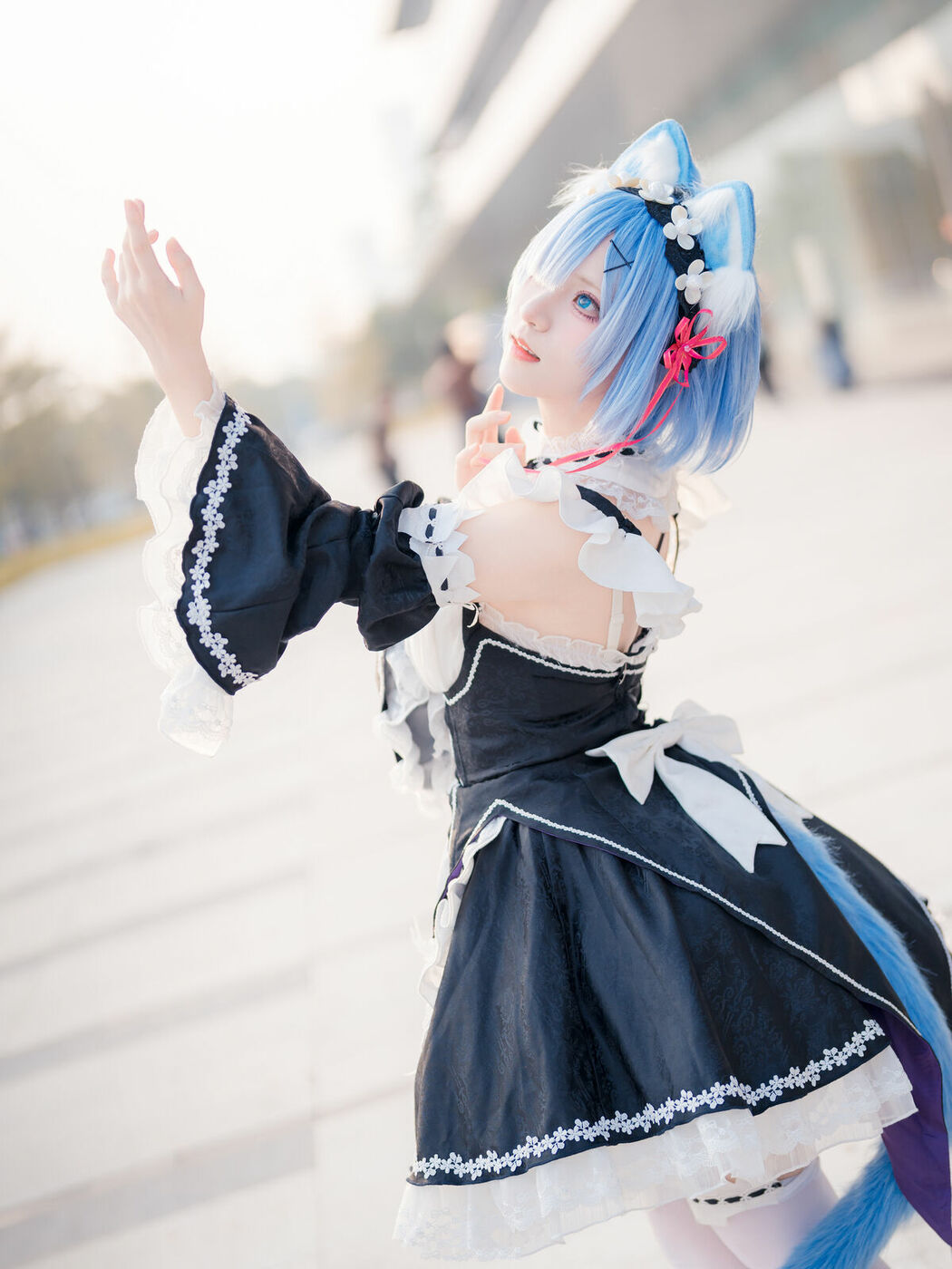 Coser@花柒Hana – 萤火虫动漫嘉年华 猫猫蕾姆 Part01 (55P)