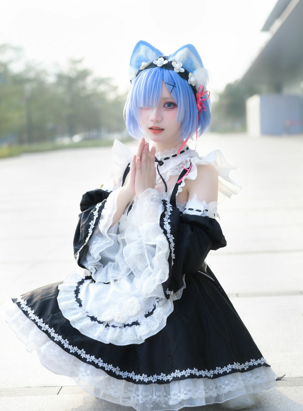 Coser@花柒Hana – 萤火虫动漫嘉年华 猫猫蕾姆 Part01 (55P)