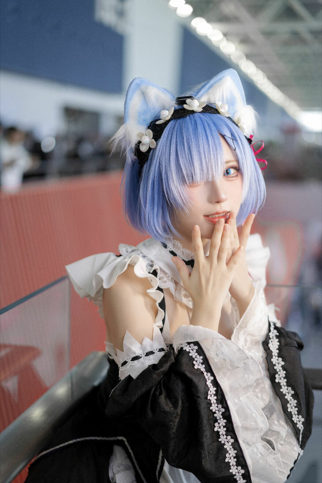 Coser@花柒Hana – 萤火虫动漫嘉年华 猫猫蕾姆 Part01 (55P)