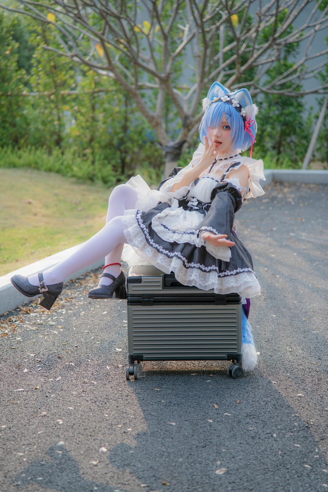 Coser@花柒Hana – 萤火虫动漫嘉年华 猫猫蕾姆 Part01 (55P)