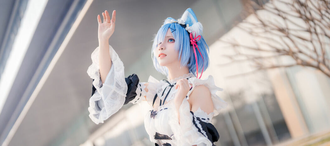 Coser@花柒Hana – 萤火虫动漫嘉年华 猫猫蕾姆 Part01 (55P)